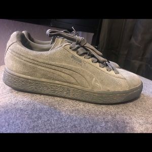 GREY PUMA SUEDE